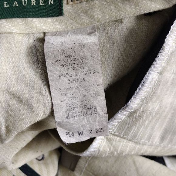 Lauren Ralph Lauren Smoke Gray Wool Total Comfort Pleated Pin Stripe Slacks - Picture 11 of 14